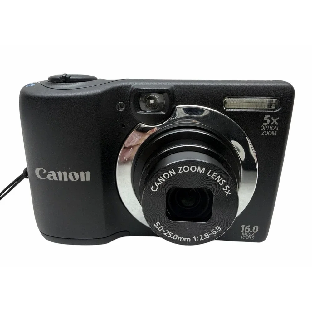 Canon PowerShot A1400 HD 16MP Digital Camera 5X Zoom w/ Case, 4GB SD Card Tested